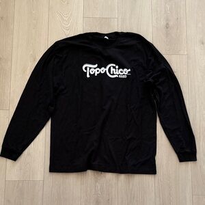 Topo Chico Black Long Sleeve Shirt & Bottle Opener Style Keychain. Men XL